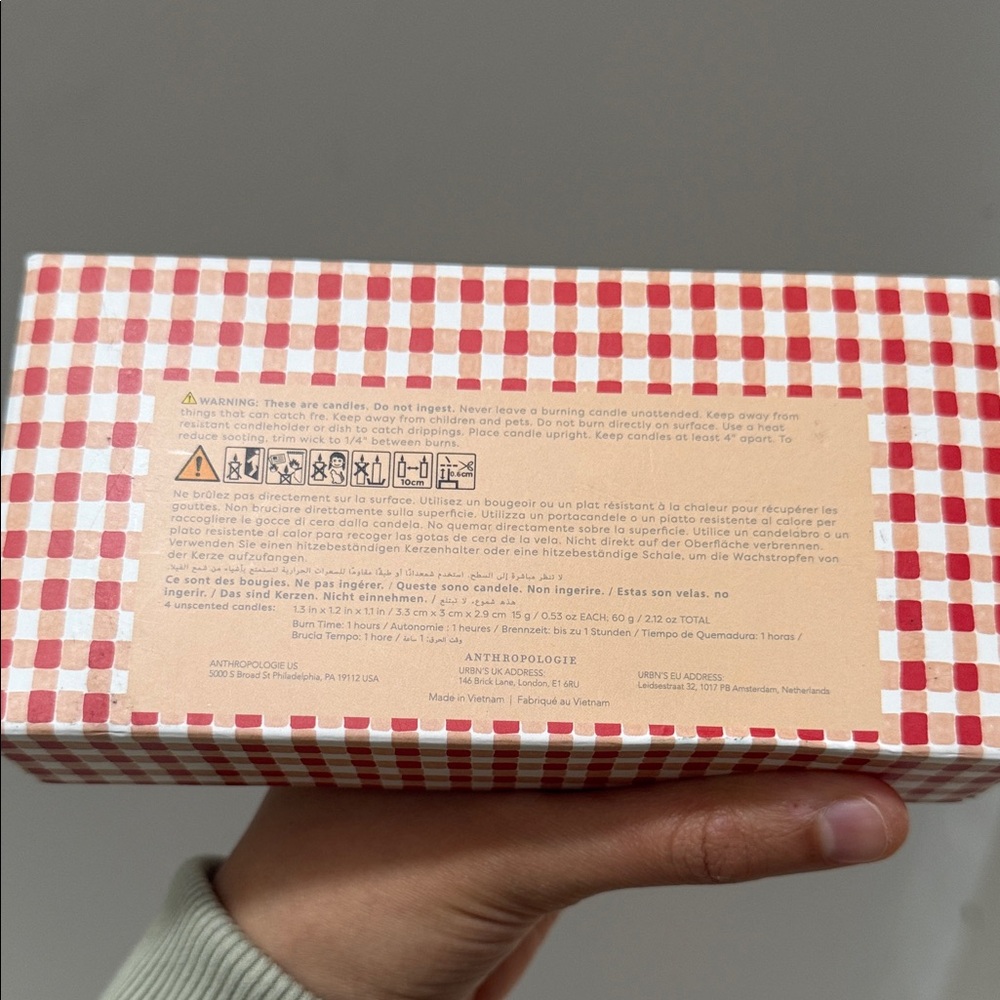 Cherry Shaped Candle Set Wax Candles, Set of 4 By Anthropologie New In Box - Picture 8 of 12